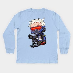 Chibi Soldier76 Kids Long Sleeve T-Shirt